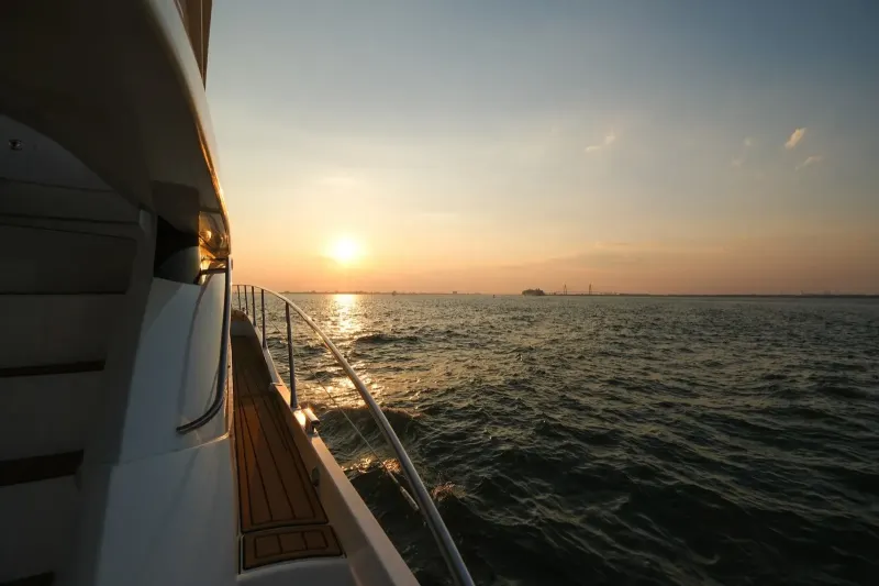 Photo: Charleston Luxury Yacht Charters (Lady Sadie) A Lady Sadie Harbor Evening